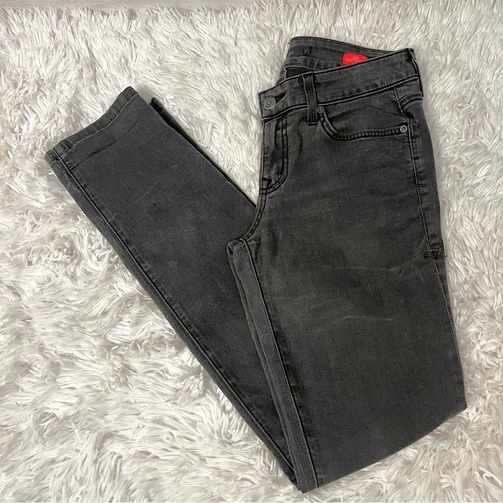 Level 99 Lily Skinny Straight Gray Jeans Size 27